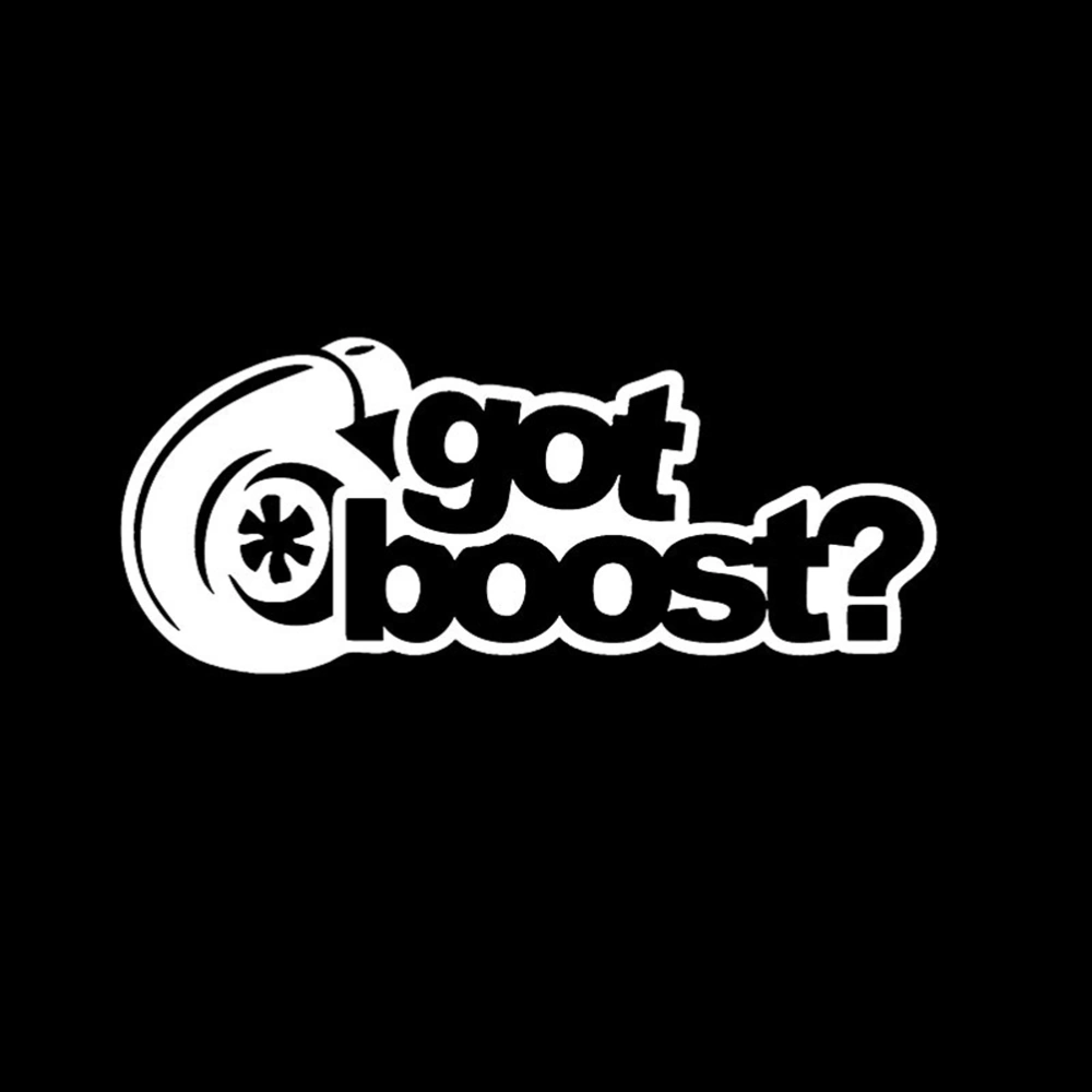 Got Boost Car Sticker Funny Car Sticker Reflective Car Body Bumper Decal Decor (Black)