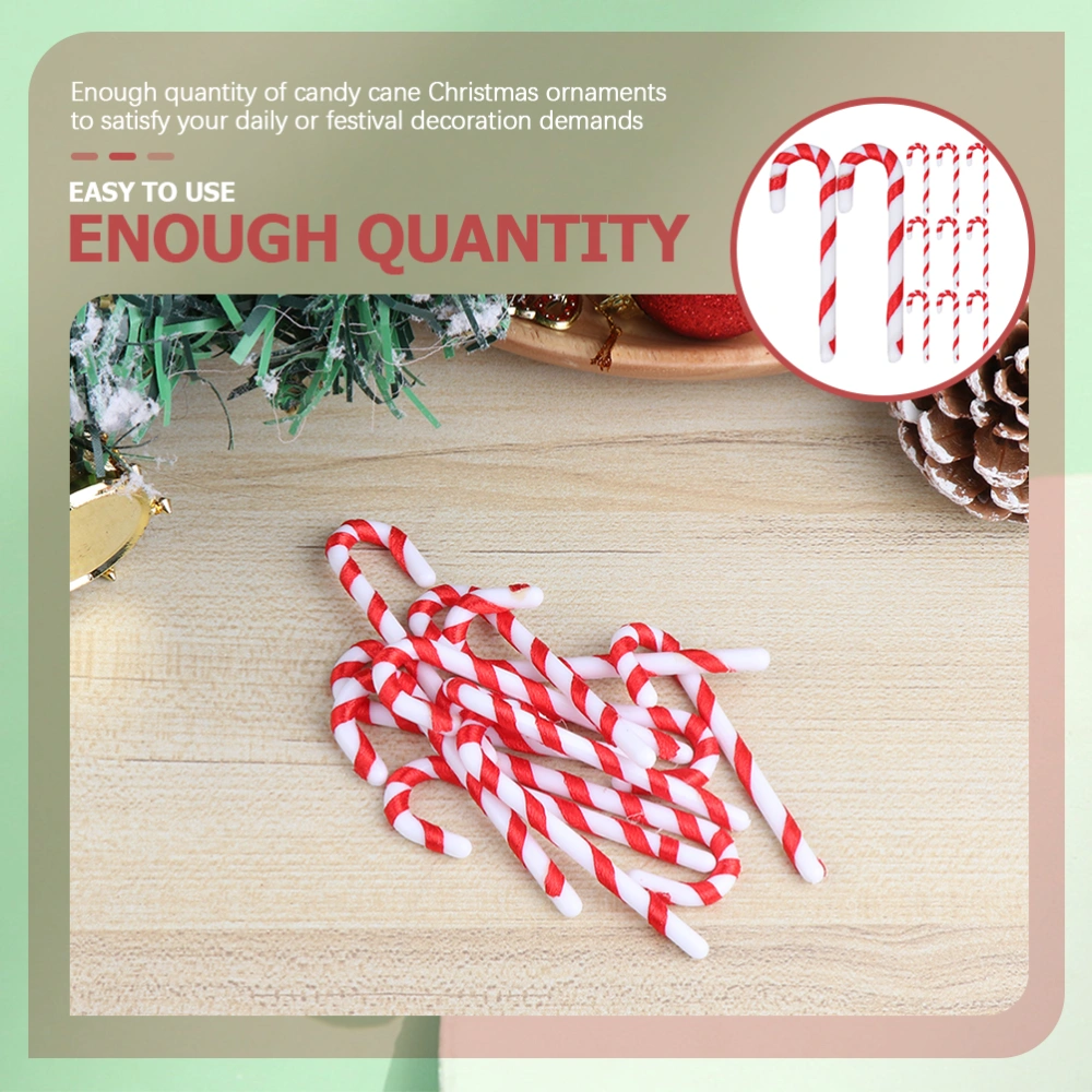 60pcs Xmas Candy Cane Decor Christmas Decorations Xmas Hanging Walking Stick Ornaments