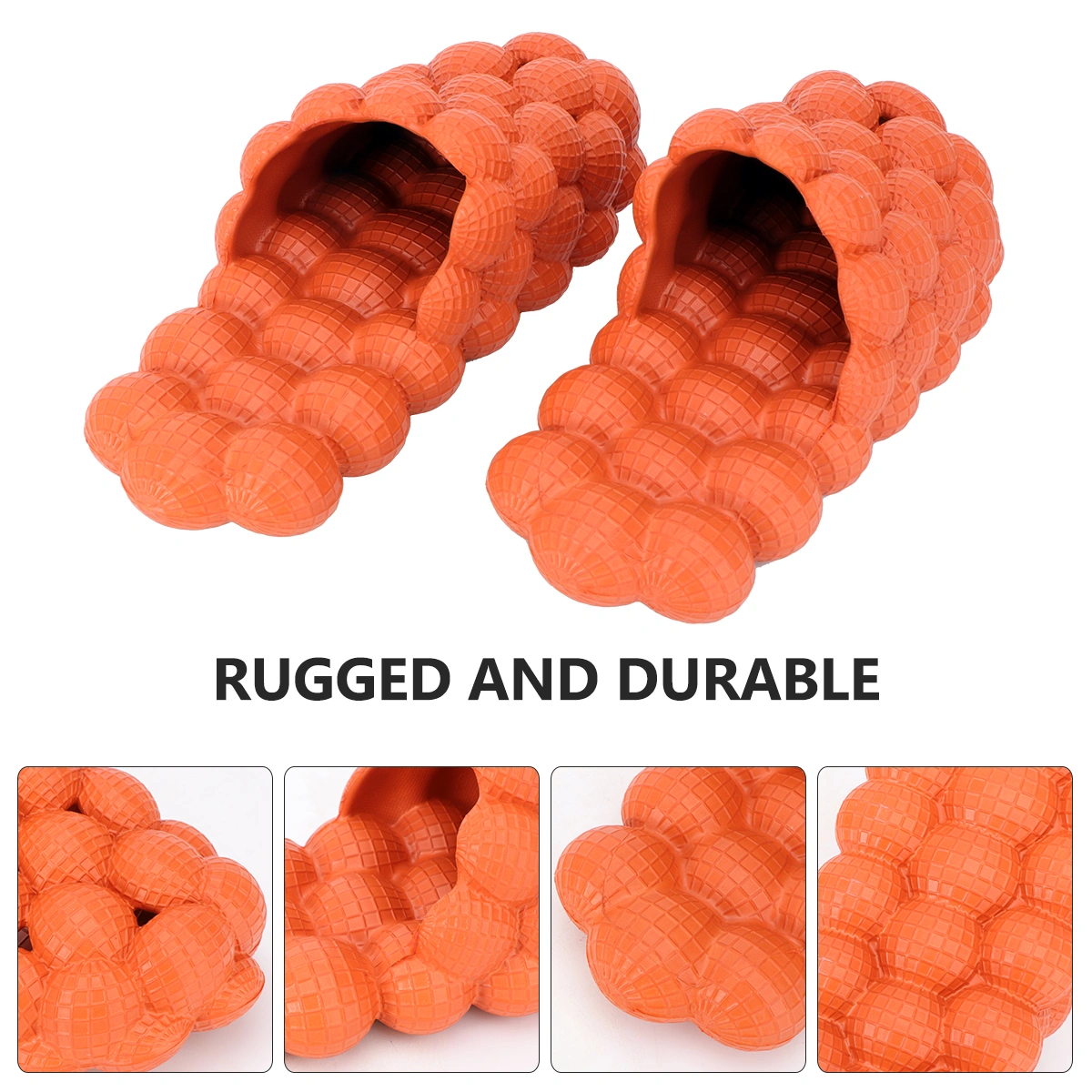1 Pair Summer Male and Female Personality Bubble Sandals Slippers