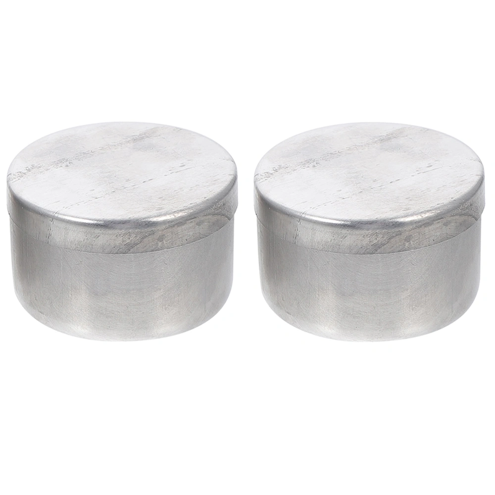 2pcs Aluminum Weighing Boxes Sampling Weighing Jar Soil Weighing Holder