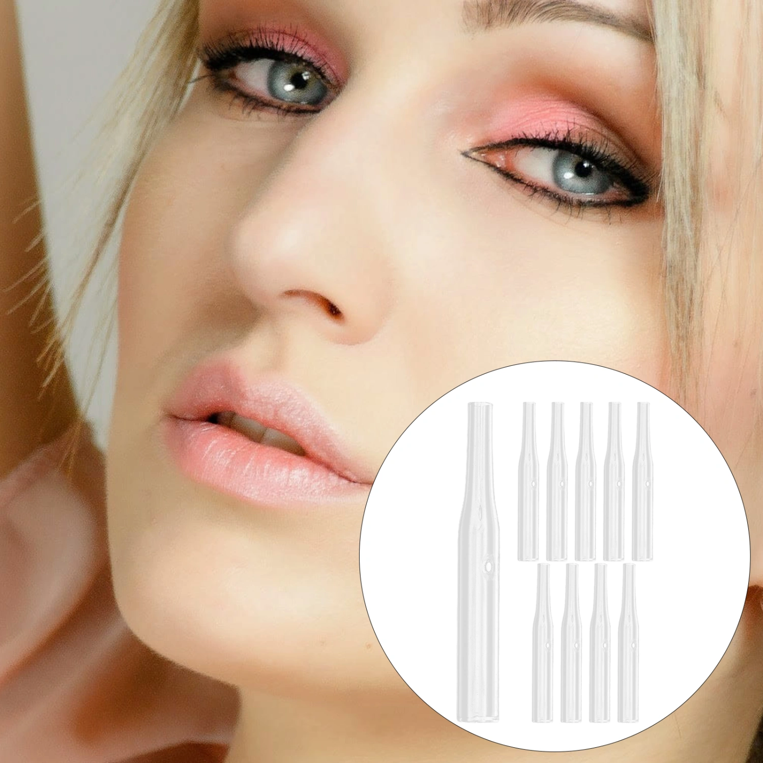 10pcs Glass Pipes for Blackhead Removal Face Pores Cleanser Beauty Machine Vacuum Facial Care Accessories