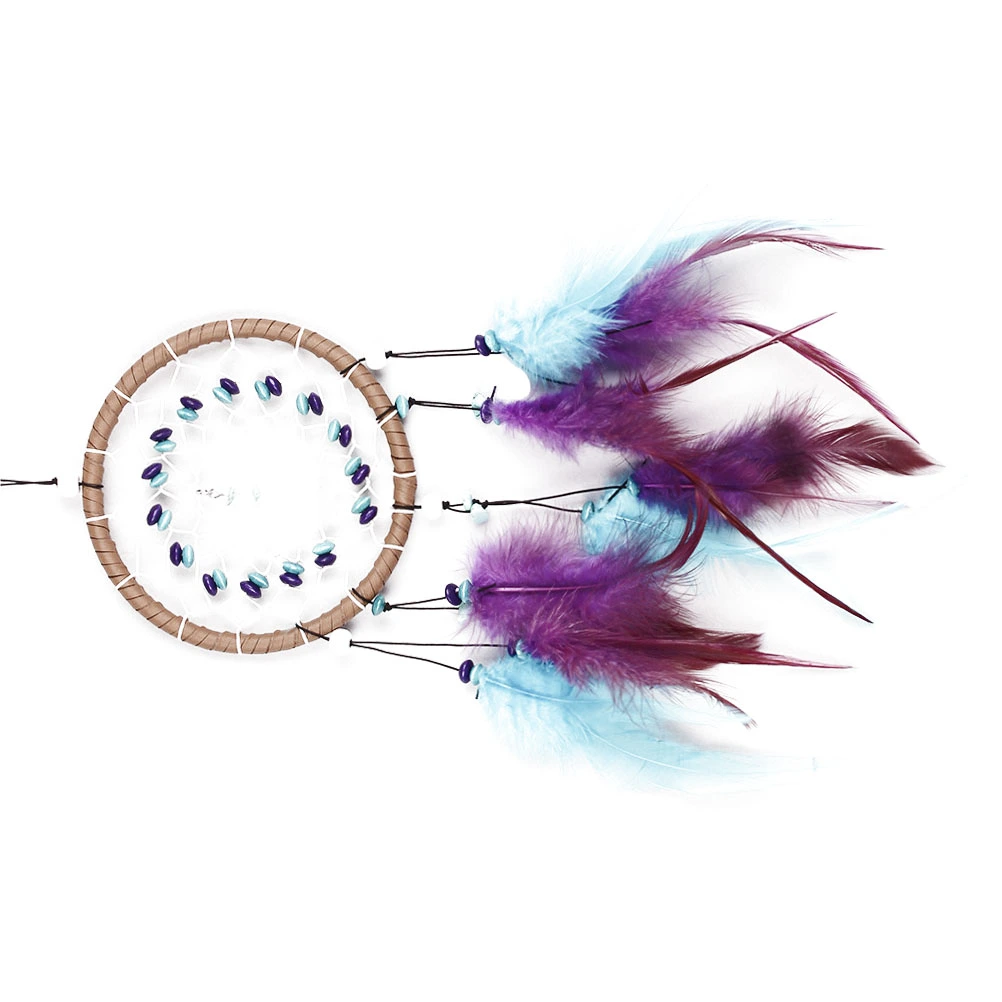Handmade Dream Catcher with Feathers Turquoise Dreamcathcer for Car Wall Hanging Home Decor Ornament