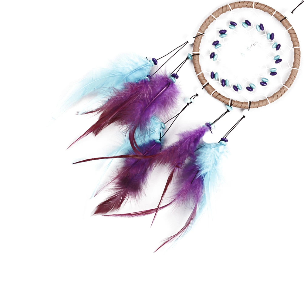 Handmade Dream Catcher with Feathers Turquoise Dreamcathcer for Car Wall Hanging Home Decor Ornament