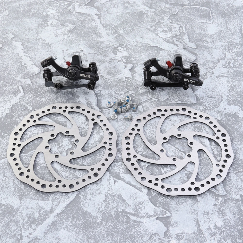 Adjustable Bike Disc Brake Rear Disc Rotor Brake Kit with 2 Brakes for Mountain