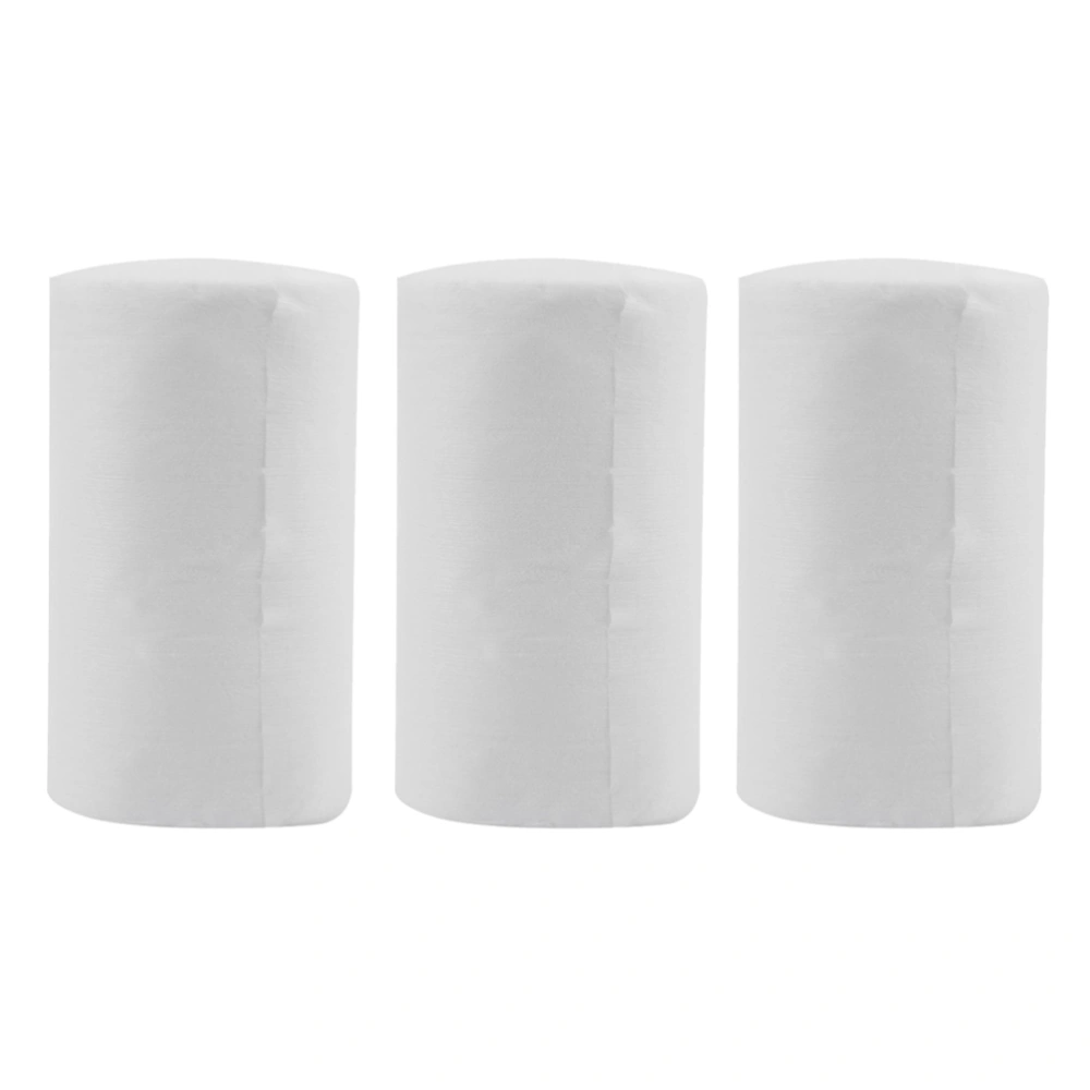 3 Rolls of 100Sheets/Roll Disposable Baby Diaper Liners Flushable Biodegradable Nappy Diaper Liners(White)