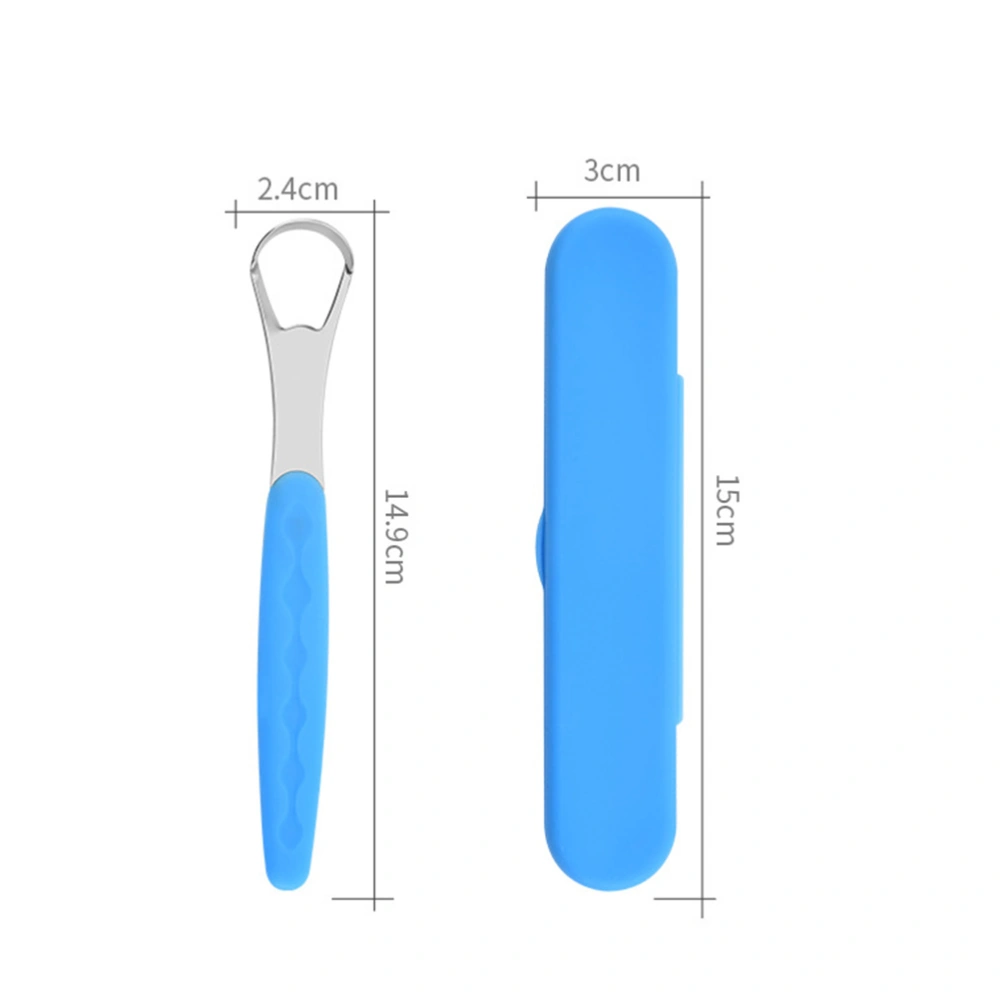 4 Sets Stainless Steel Tongue Scrapers Tongue Cleaner Tongue Scrubbers