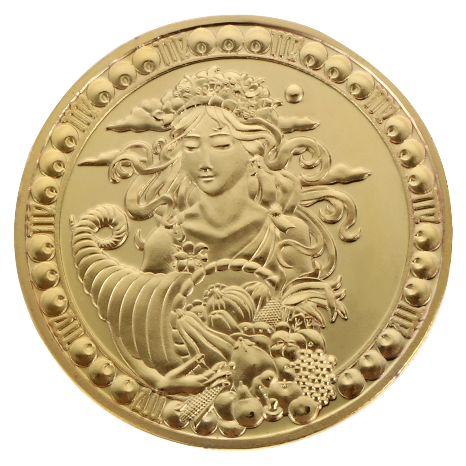 1Pc Constellation Commemorative Coin Virgo Collection Coin Iron Collection Coin