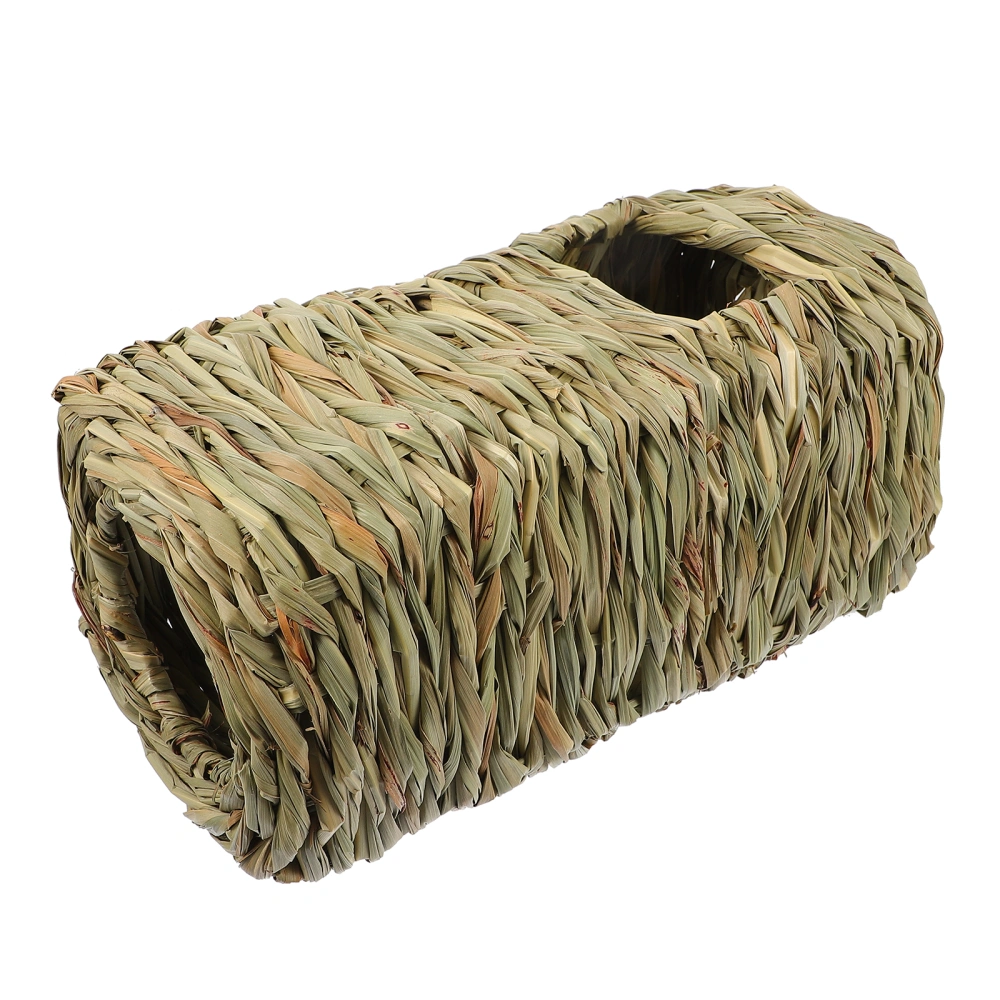 1Pc Hand-woven Hamster Nest Natural Handmade Pet Nest Hedgehog Tunnel Toy