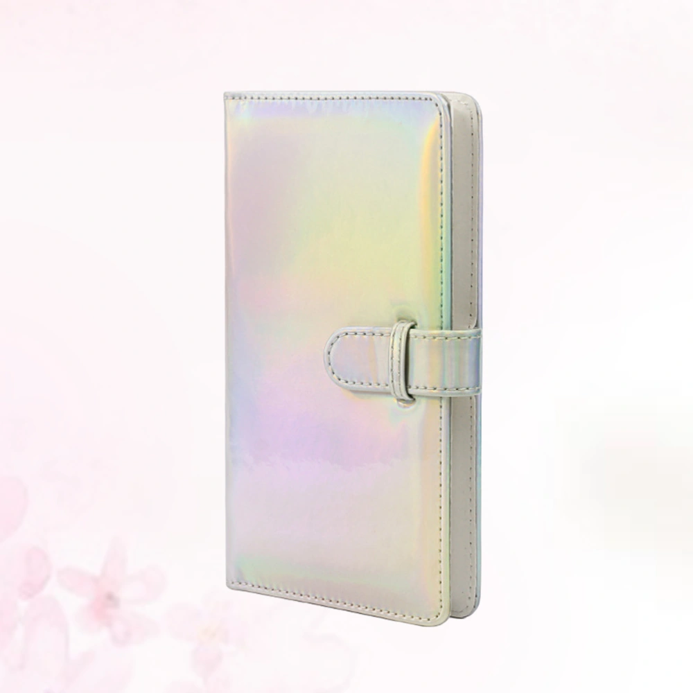 3 Inches 96 Sheet Photo Album Creative Memory Pictures Album Simple Style Commemorative Book for Home (Dazzle Silver)