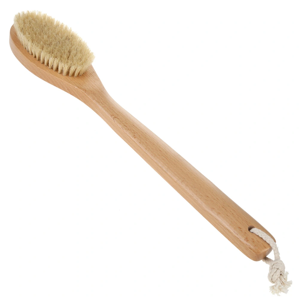 Bristle Bath Brush Body Scrubber Body Scrub Brush  Long Handle Back Scrubber Bathing Tool