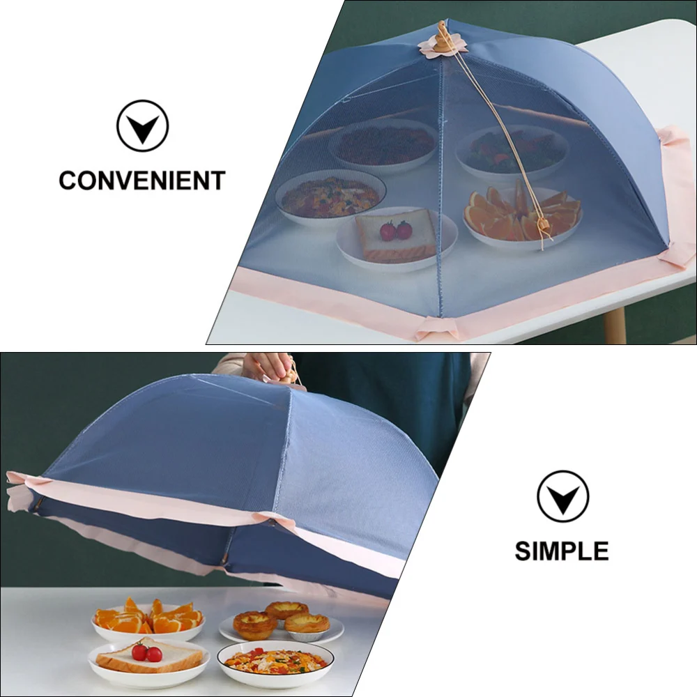 Dust-Proof Food Cover Dining Table Food Mesh Tent Breathable Folding Food Mesh Cover