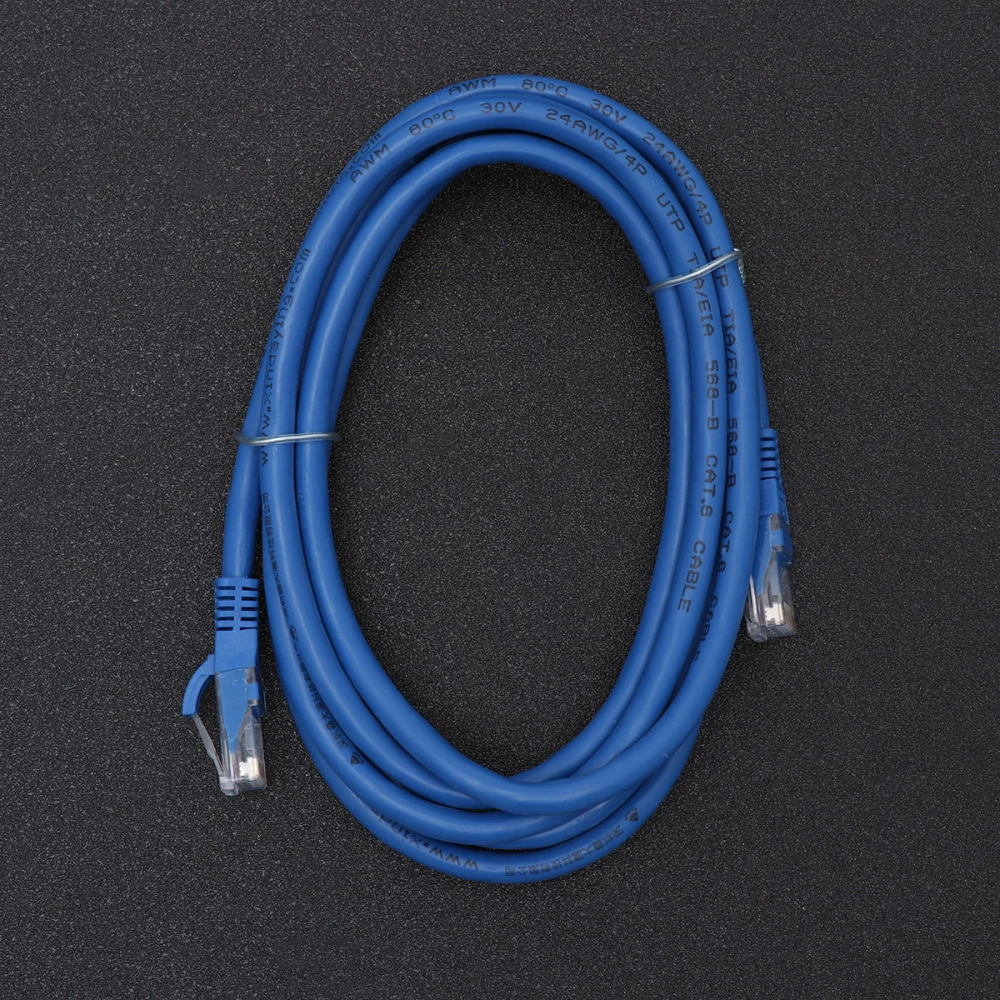 1.5M RJ45 Ethernet Cable Network Cable CAT6 Network Jumper Internet Connection Cable (Blue)