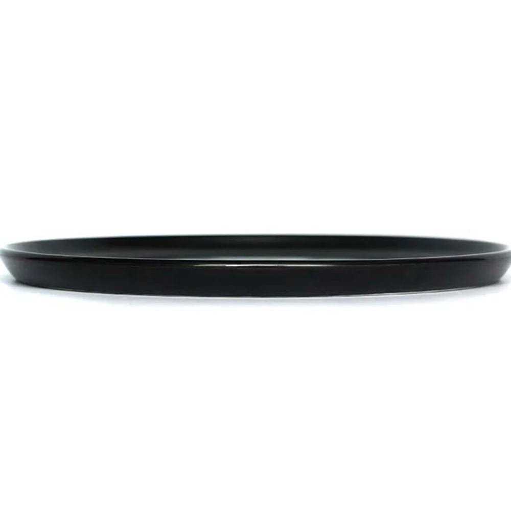 Large Black Matte Plate Ceramic Pizza Plate Cake Plate Household Baking Tray 23cm