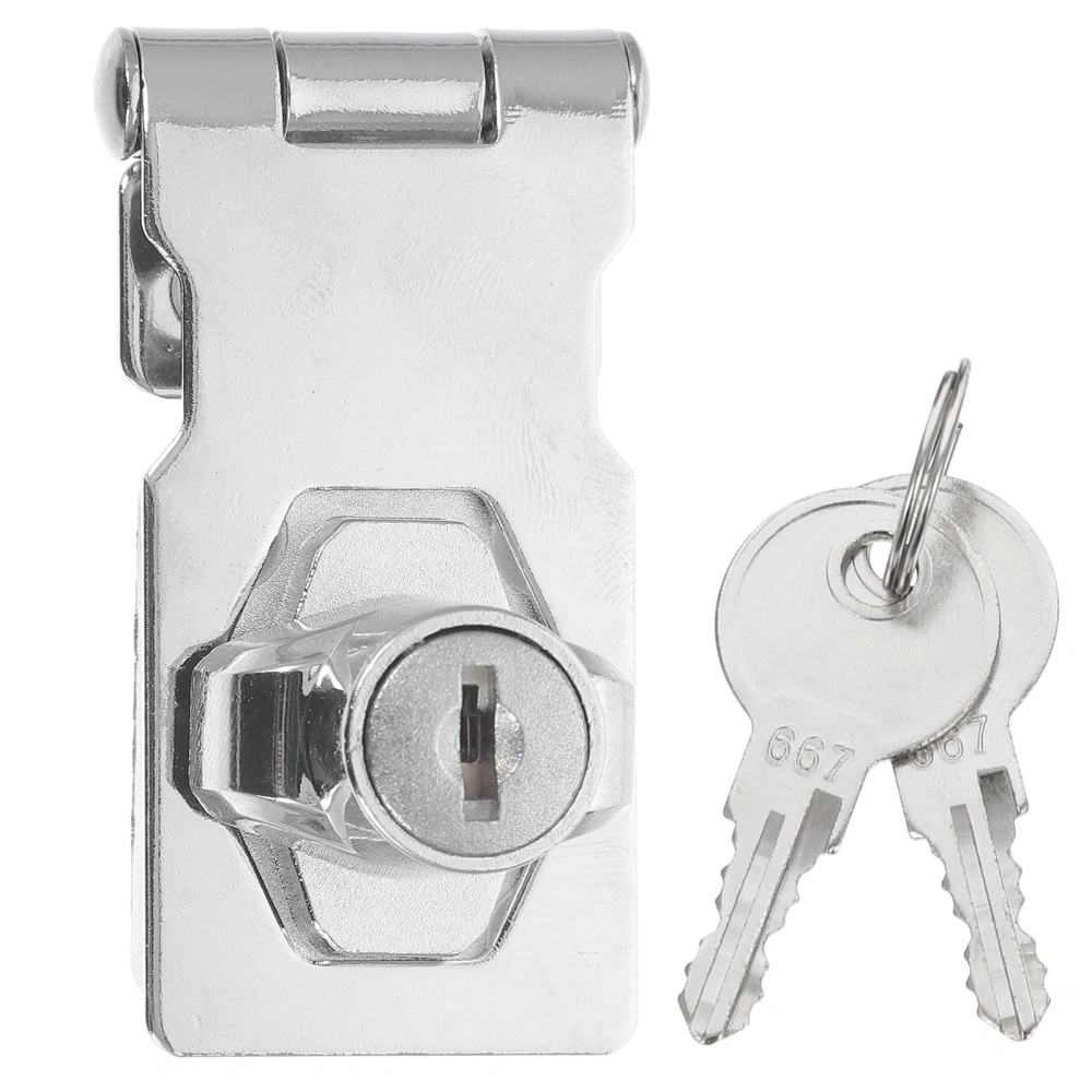 1 Set Zinc Alloy Cabinet Door Buckle Lock Practical Display Showcase Lock