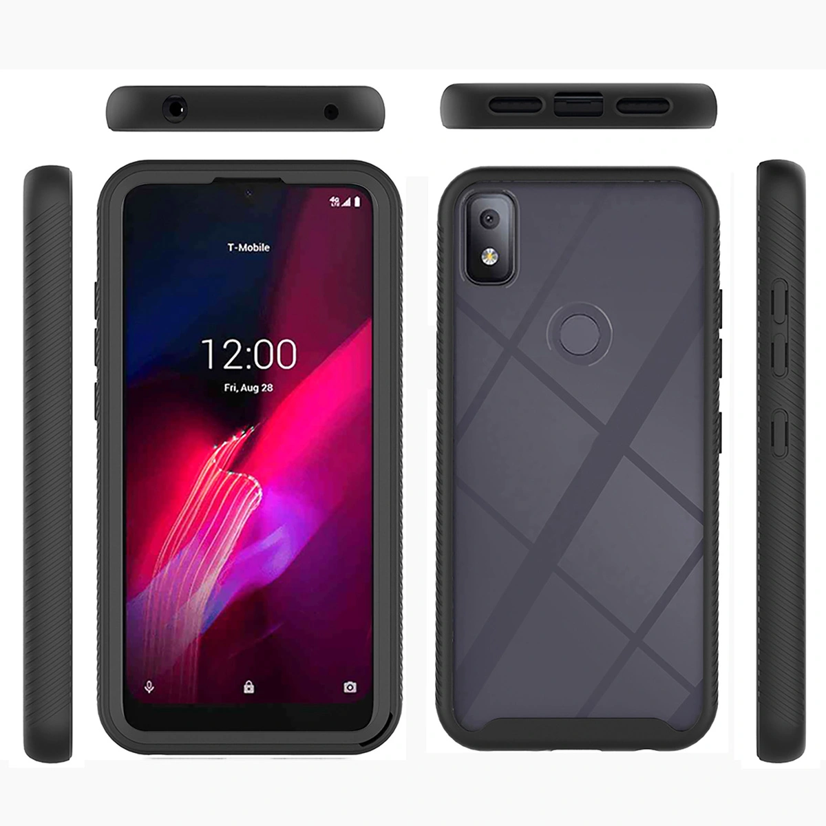 Cell Phone Case Side Anti-slip Phone Shell Compatible for T-Mobile REVVL 4