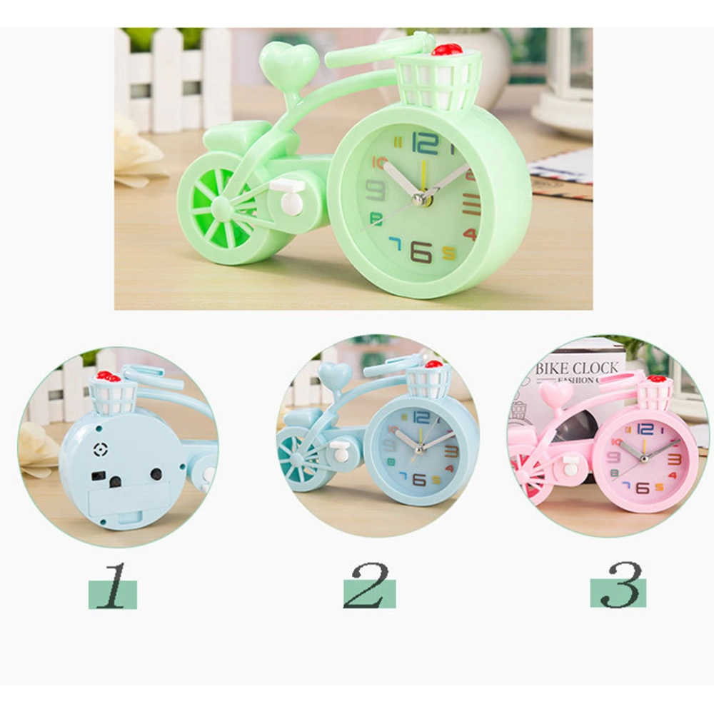 1pc Creative Alarm Clock Model Design Unique Gift for Bike Lovers Kids without Battery (Pink)