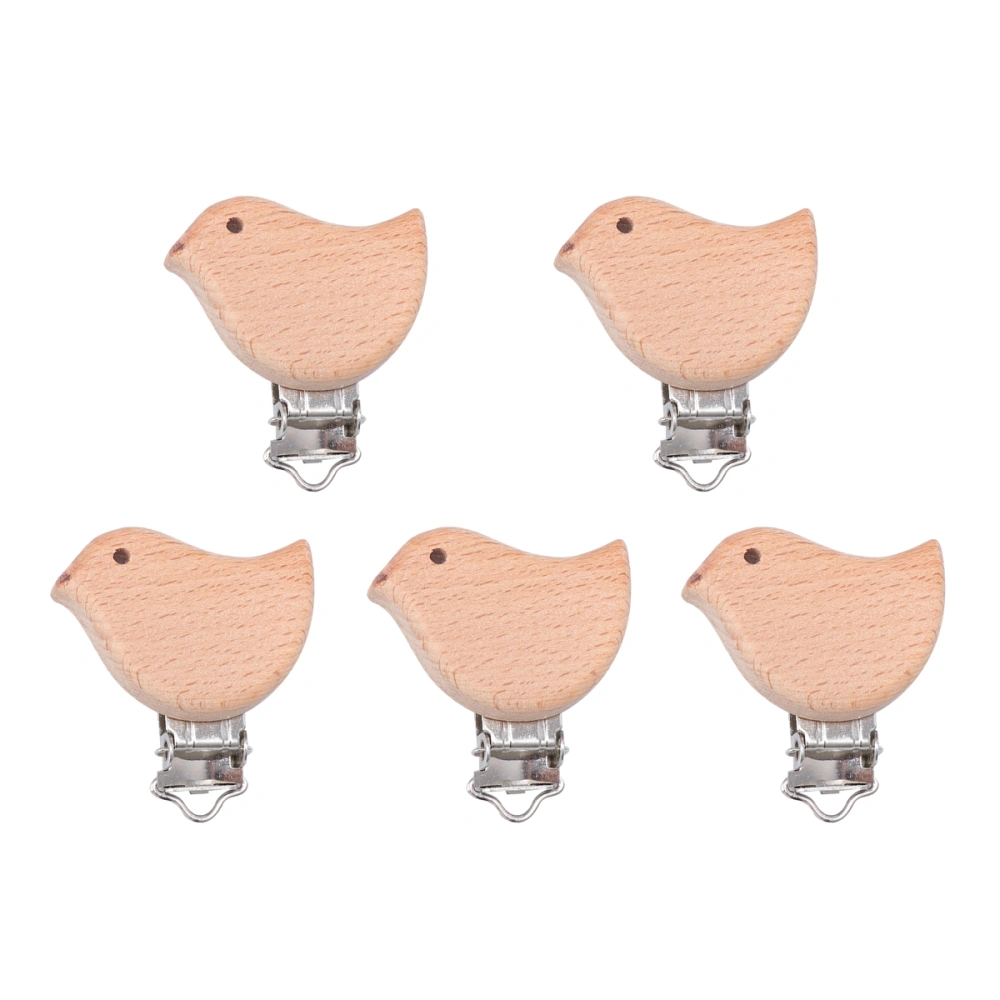 10pcs Infants Grinding Tooth Gum Accessories Creative Pacifier Clip Cartoon Gum Accessories DIY Jewelry Accessories Bird Shape Pacifier Chain Bird Style