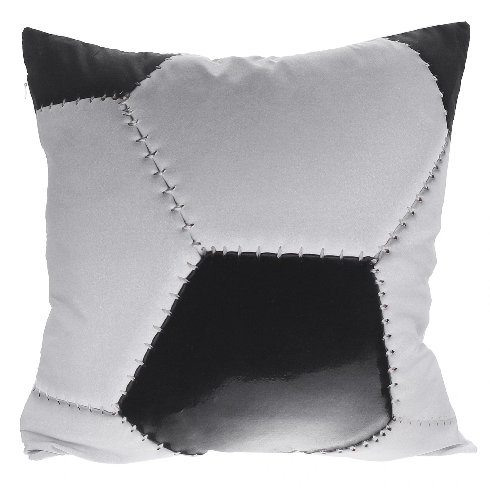 Sofa Throw Pillow Cover Polyester Pillowcase Sports Ball Pattern Throw Pillowcase