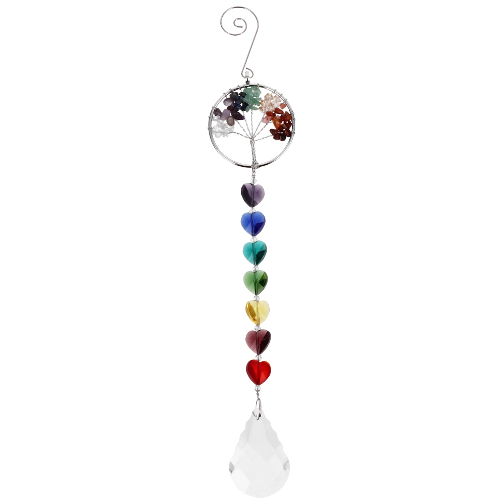 Crystal Prisms Pendant Heart Shaped Crystal Ball  Hanging Pendant Home Decor