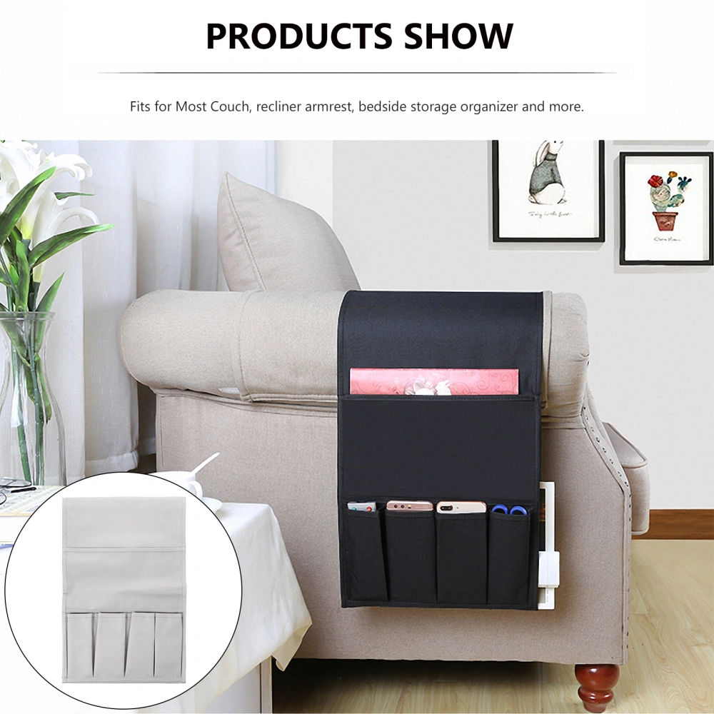 1pc Creative Sofa Chair Side Storage Pouch Sundries Storage Bag for Home Office