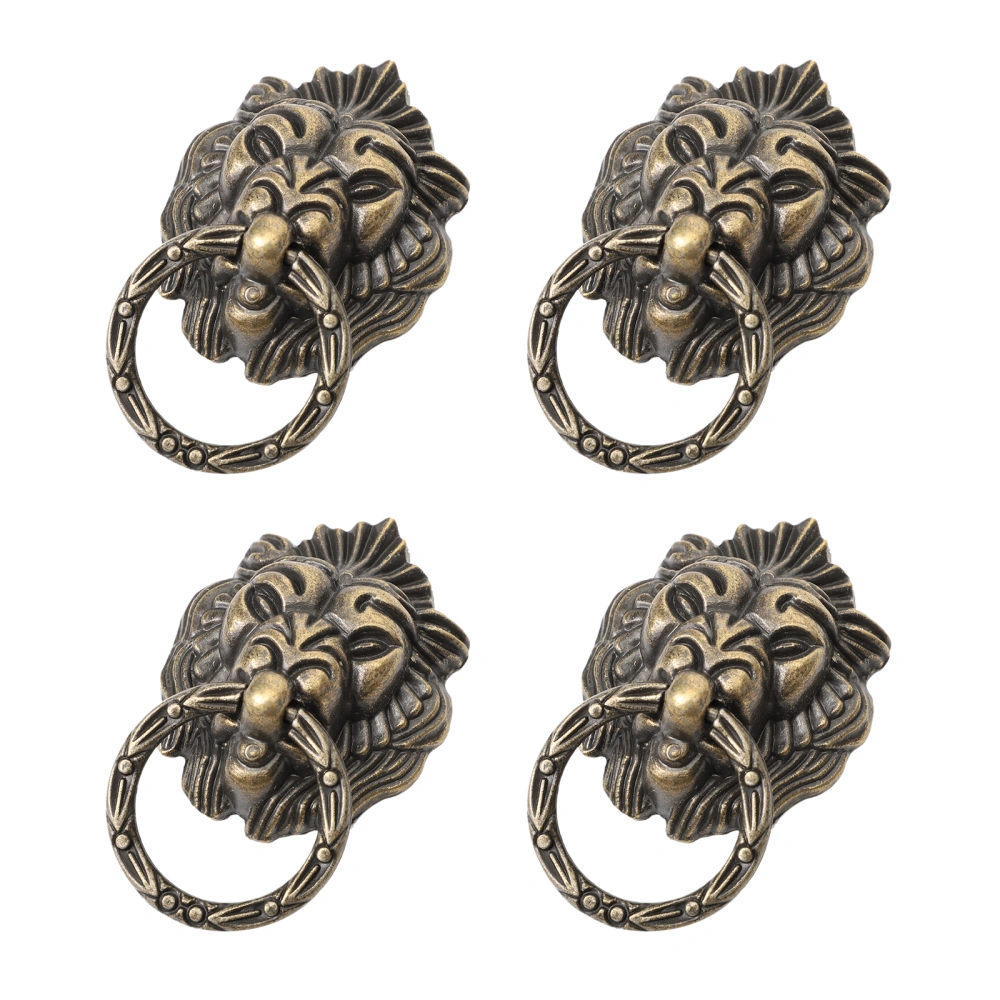 4pcs Antique Style Door Pull Handle Cabinet Drawer Handle Wardrobe Handle