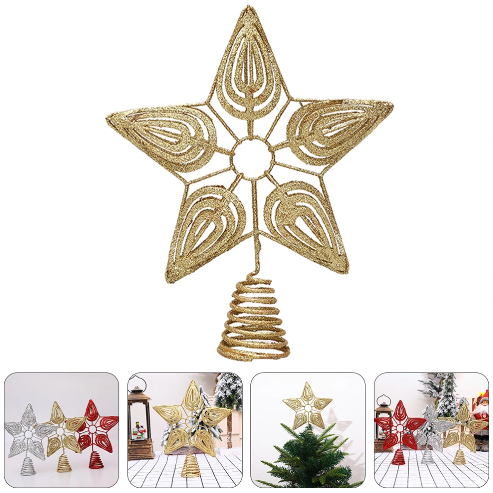 1pc Christmas Treetop Star Ornament Christmas Tree Star Topper Christmas Decor