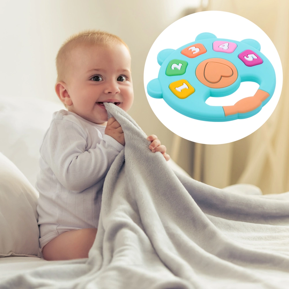 1pc Baby Soothing Teether Adorable Digital Silicone Teeth Grinding Toy