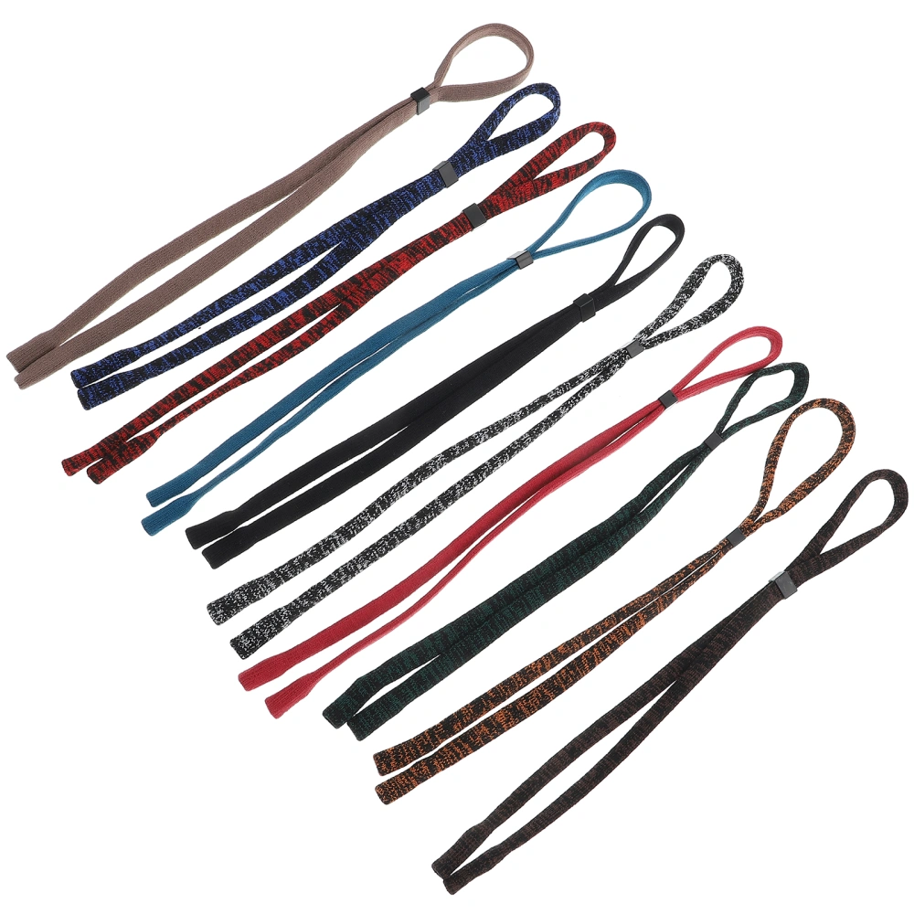 10Pcs Anti-lost Glasses Hanging Chain Adjustable Glasses Rope (Mixed Color)