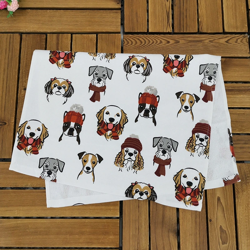 Thickened Cotton Tea Towel Multifunctional Hand Towel Water Absorbent Large Towel Teaware Cushion