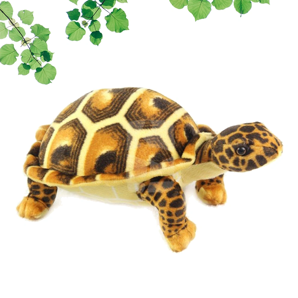 1Pc Stuffed Turtle Shaped Simulation Children Simulation Sea Animal Doll Turtle Toy Pillow(Coffee)