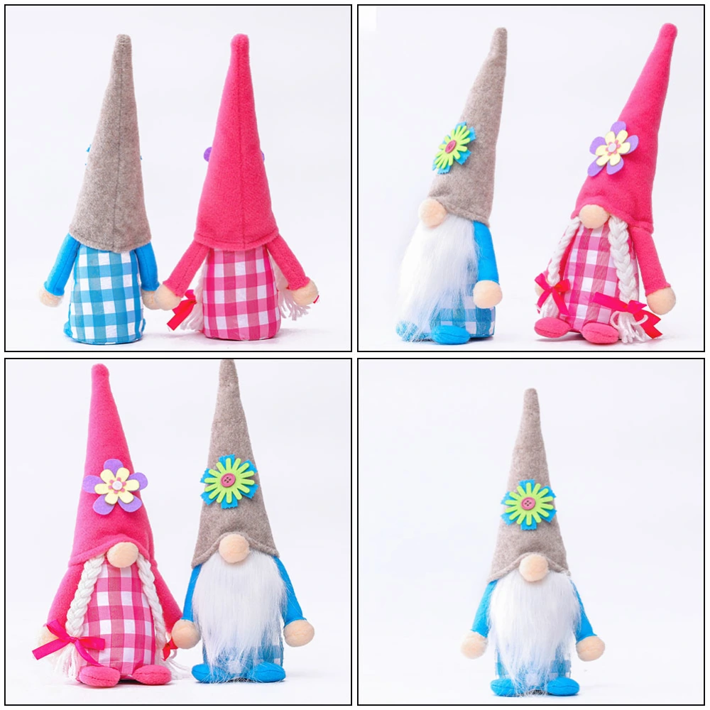 2pcs Easter Gnome Doll Ornament Gnome Doll Decoration Gnome Doll Desktop Decor