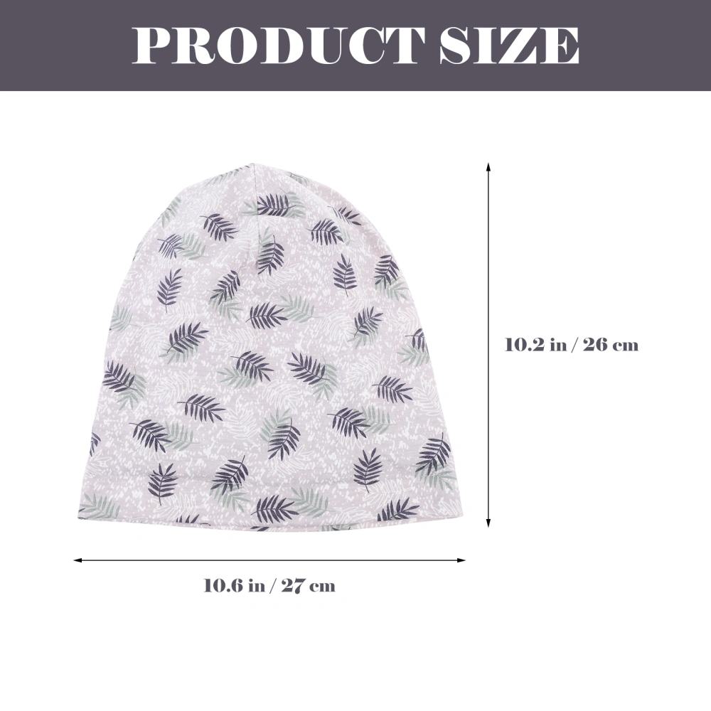 3Pcs Nightcap Women Sleeping Hat Large Printing Hat Women Home Sleeping Hat