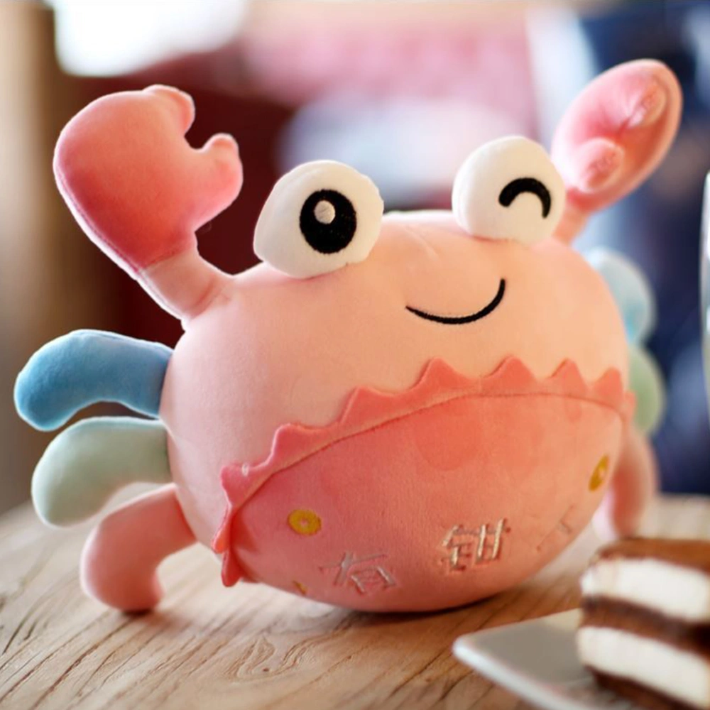 Crab Doll Toy Cartoon Plush Stuffed Toy Lovely Doll Plaything Gift for Boys Girls