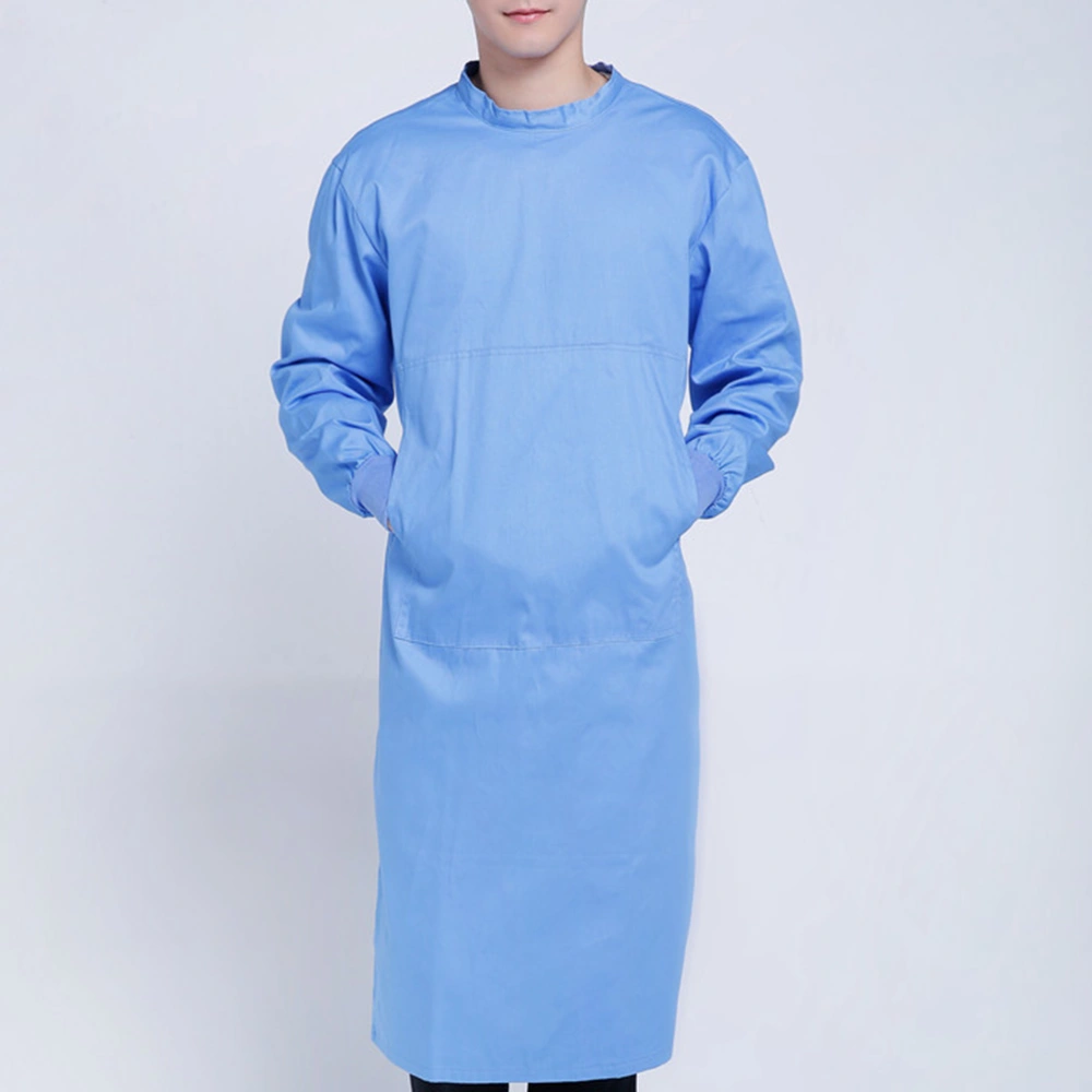 Protective Clothes Disposable Thickened Isolation Protective Coverall Clothes Protection Suit Accessory for Women Men (XXL Size, Blue)