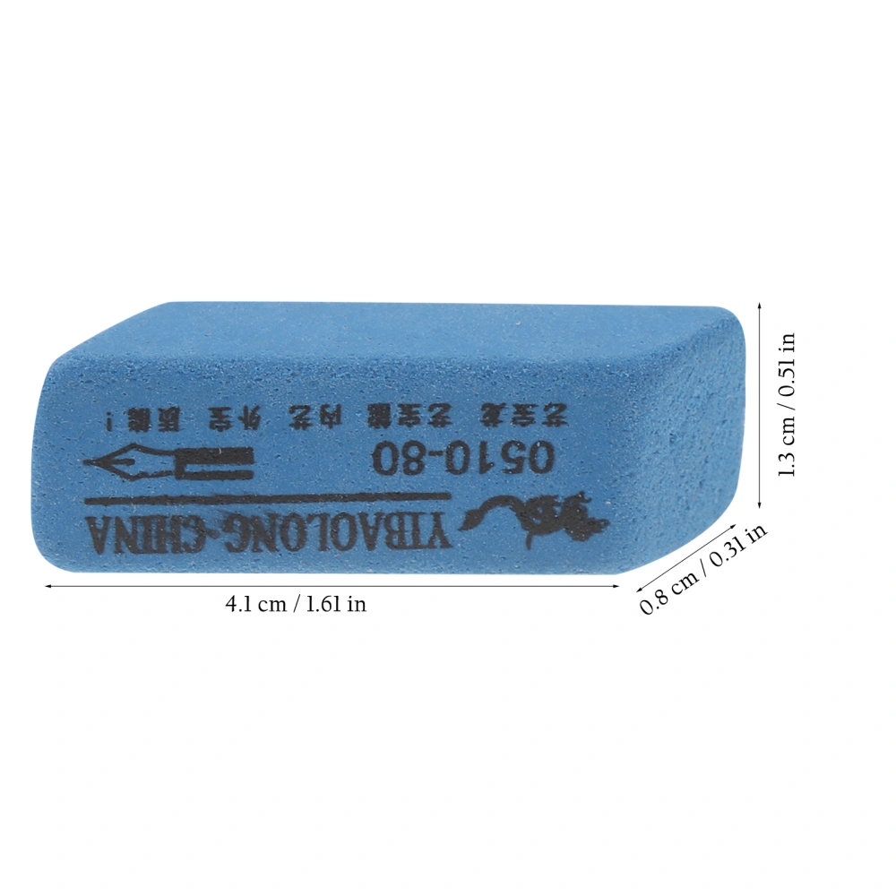 8Pcs Scrub Erasers Exam Pencil Erasers Painting Sketch Erasers (Blue White)