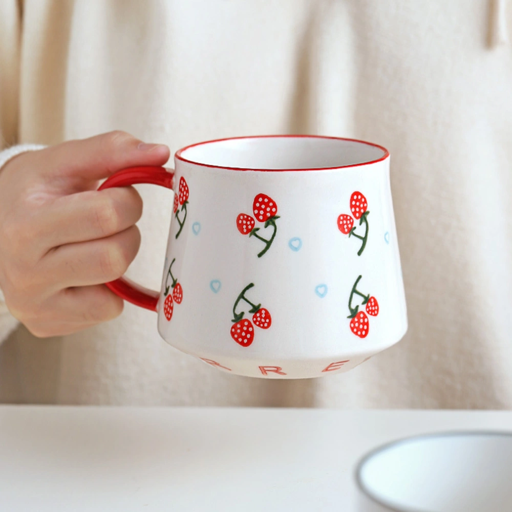 450ml Ceramic Mug Milk Cup Water Cup Creative Breakfast Cups Drinking Cup For Home Restaurant