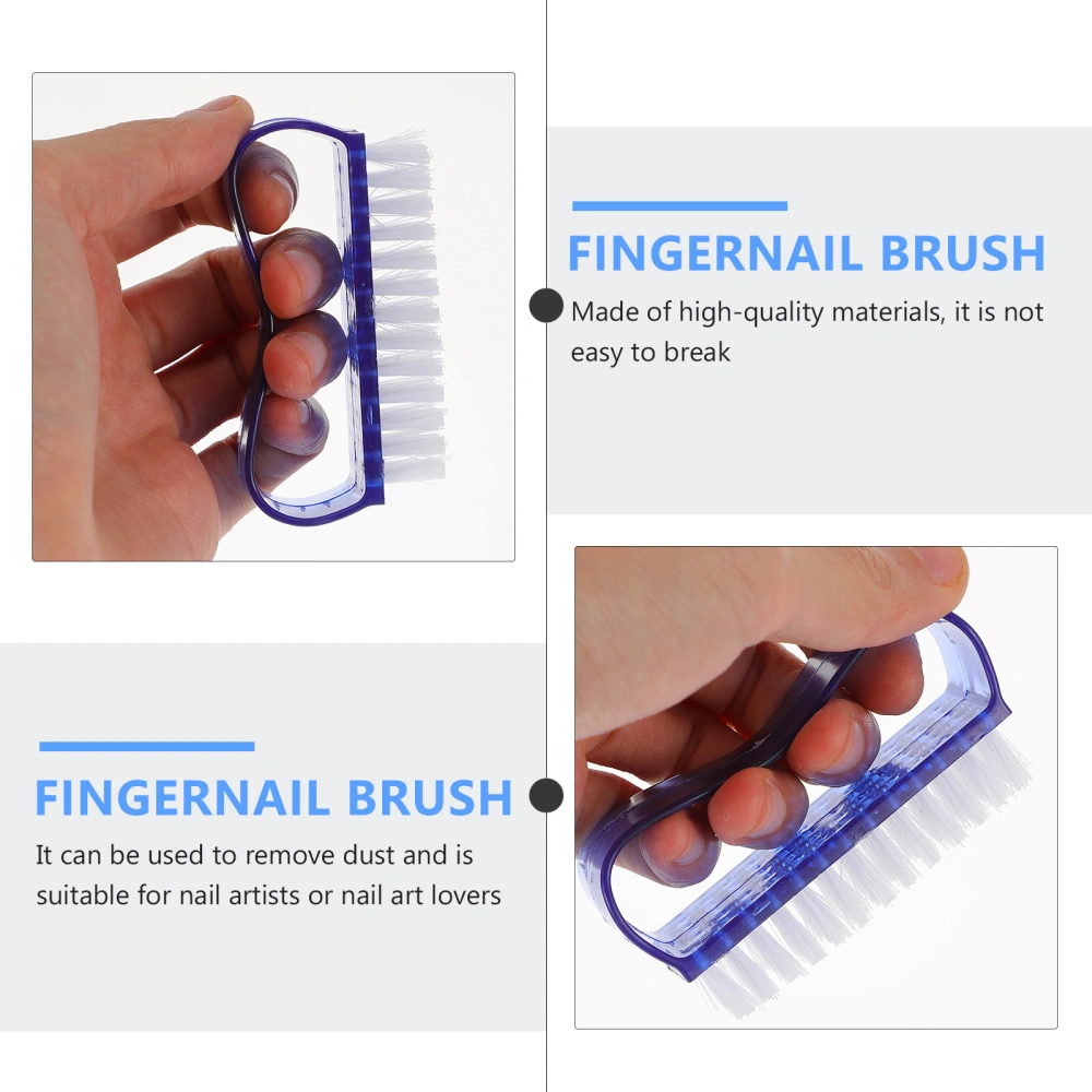 1Pc Fingernail Cleaning Brush Nail Brush Nail Cleaner Fingernail Dust Brush (Random Color)