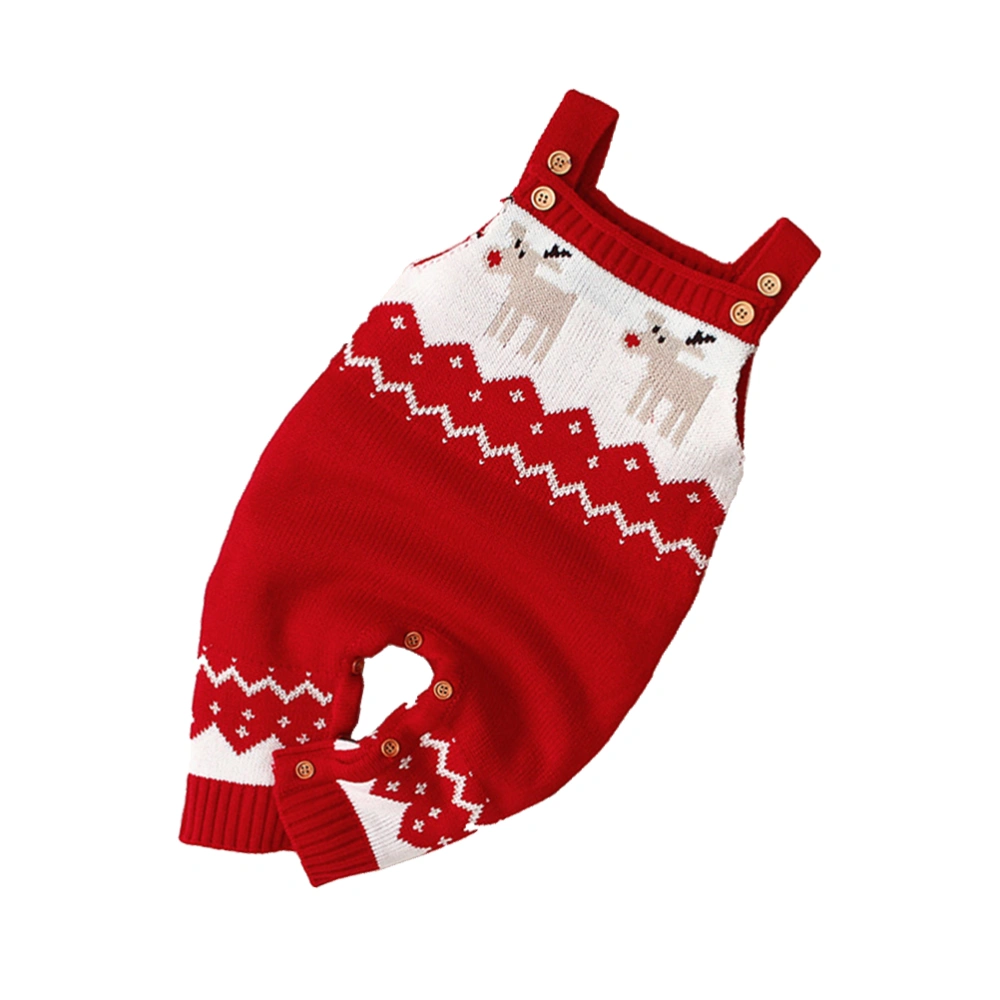 1pc Christmas Elk Pattren Kids Rompers Children Sweater Clothes Warm Sweater