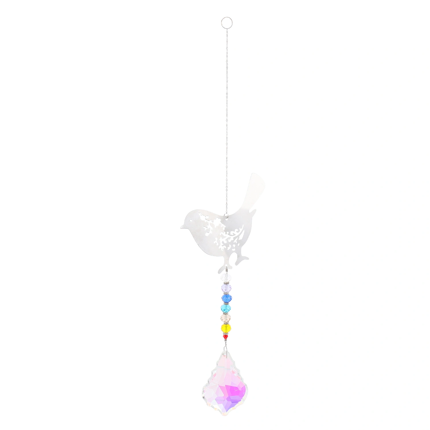 Crystal Ball Pendant Chandelier Ceiling Fancy Hanging Bird Decoration Suncatcher