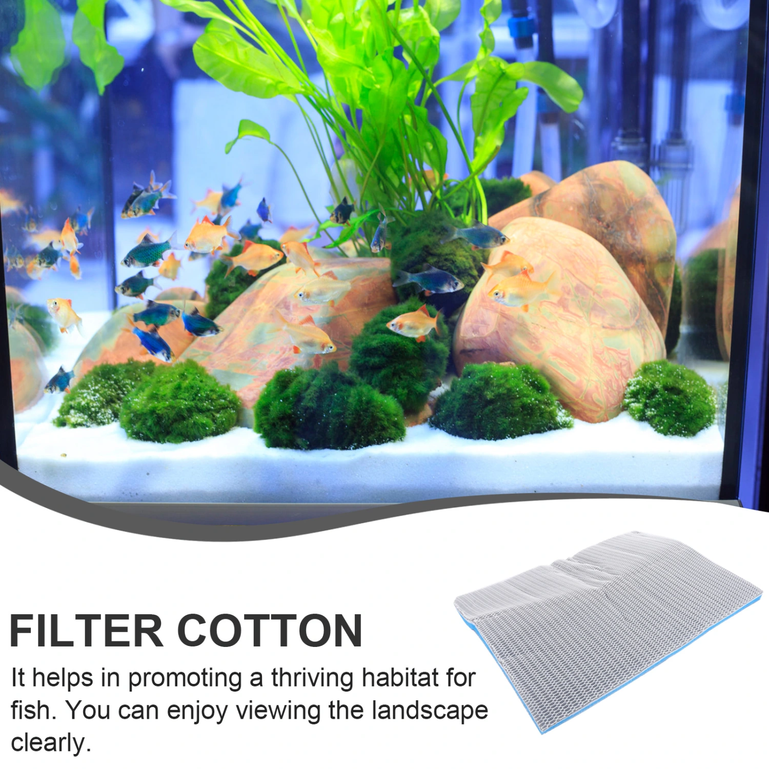 Fish Tank Filter Cotton Practical Fish Tank Filter Aquarium Filter Cotton Pad Fish Tank Supply