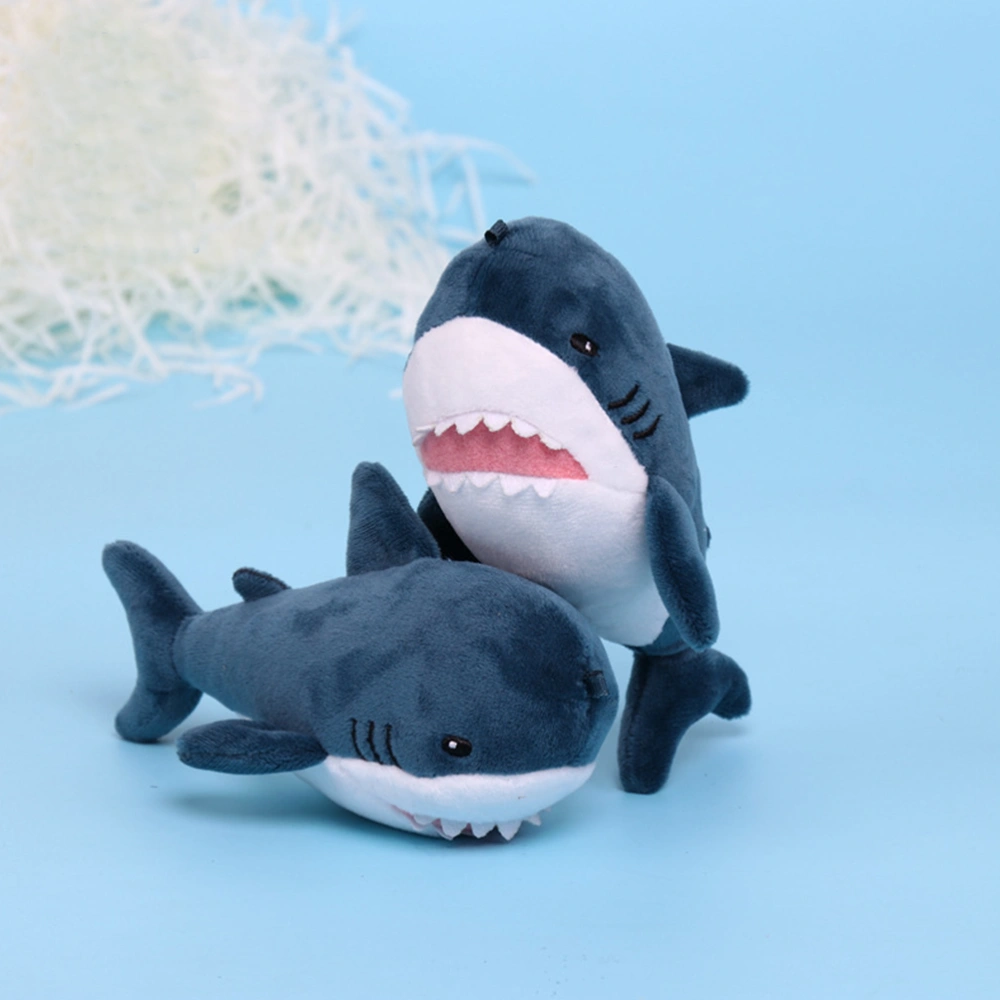 Plush Shark Doll Keychain Cartoon Shark Key Ring Key Charm Keychain Bag Pendant Jewelry Accessories with