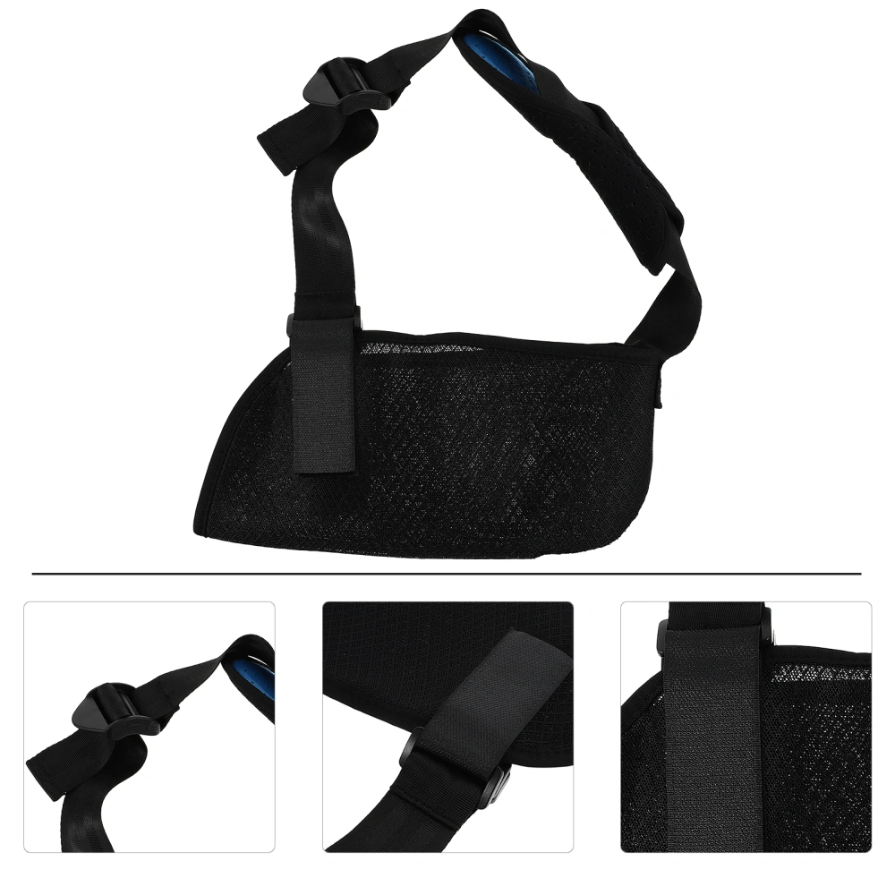 1Pc Kids Arm Fixed Strap Fractured Forearm Sling Broken Arm Strap Arm Sling (Black)