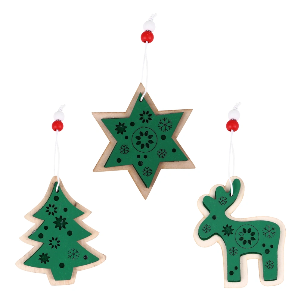 3Pcs Christmas Hanging Decoration Xmas Tree Ornament Party Pendant Party Supply