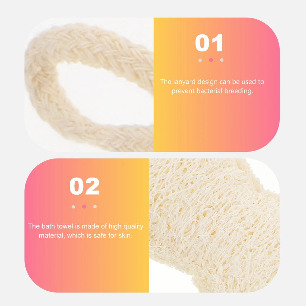 1 Pc Convenient Practical Loofah Back Scrubber Supple Bathing Rubbing Towel