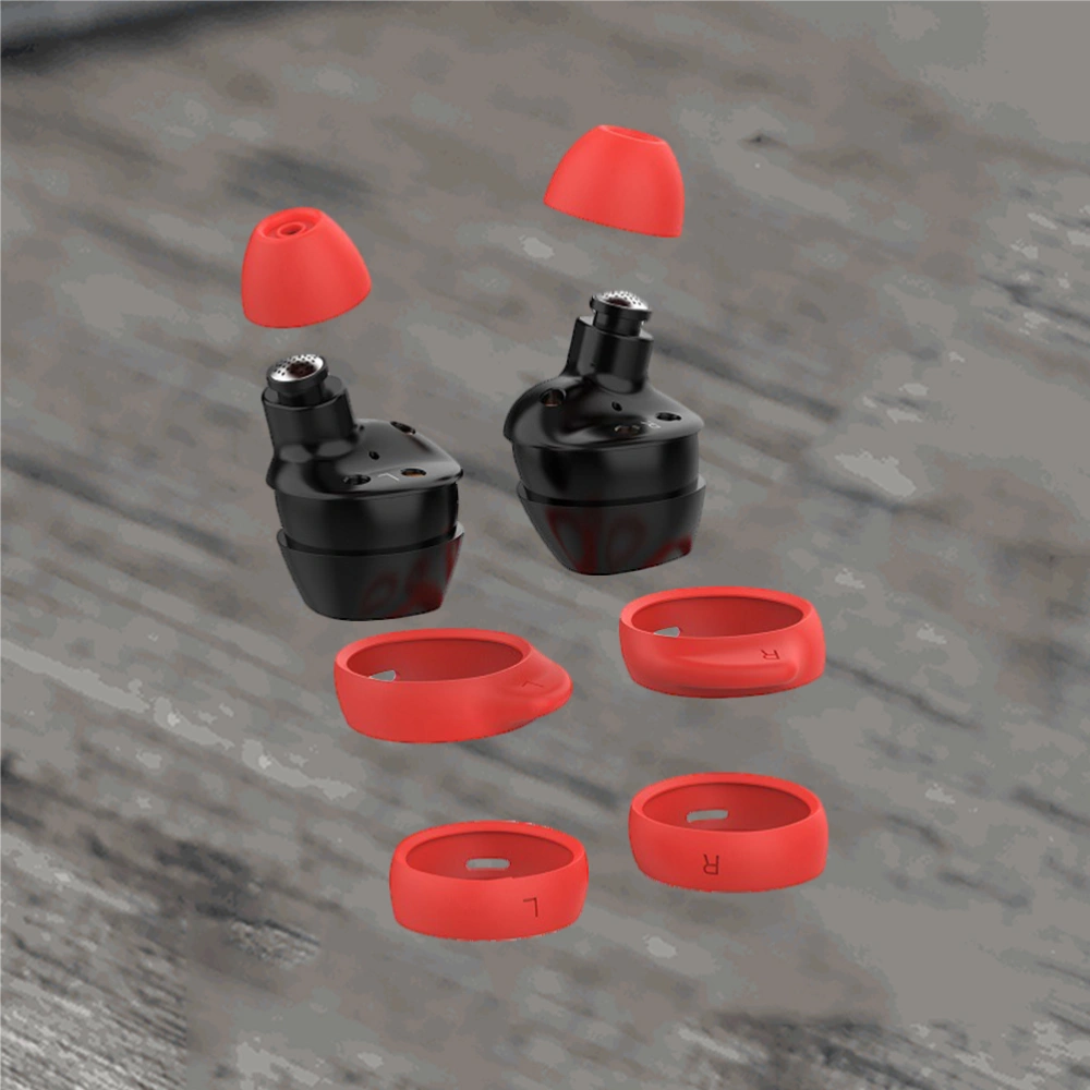 Headset Ear Accessories Earphone Cover Set Silicone Material Earbud Covers Set Compatible for Galaxy Buds2019 Red