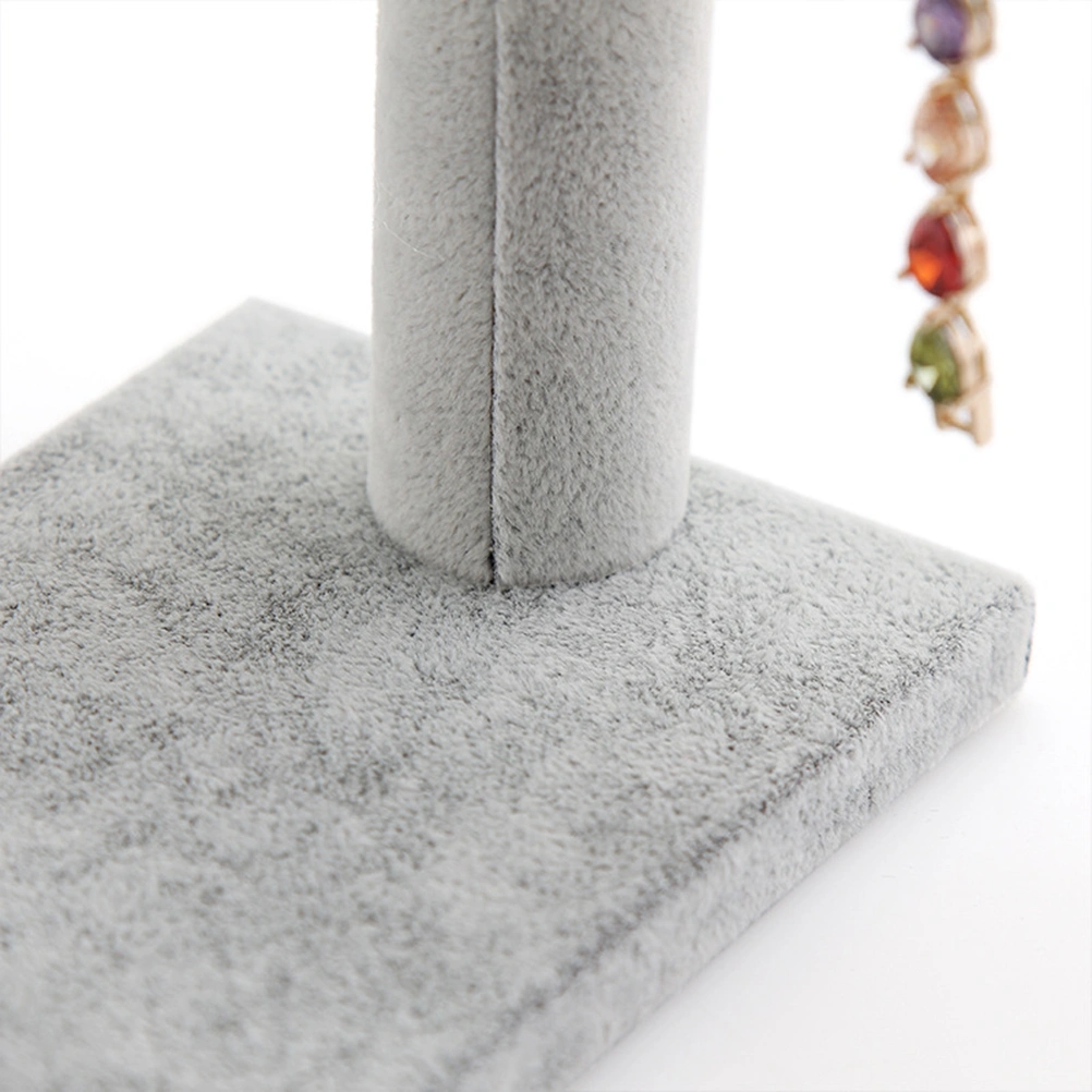 Bracelet Holder Detchable One Tier Rack Simple Bracelet Stand for Jewelry Organization and Display(Grey)