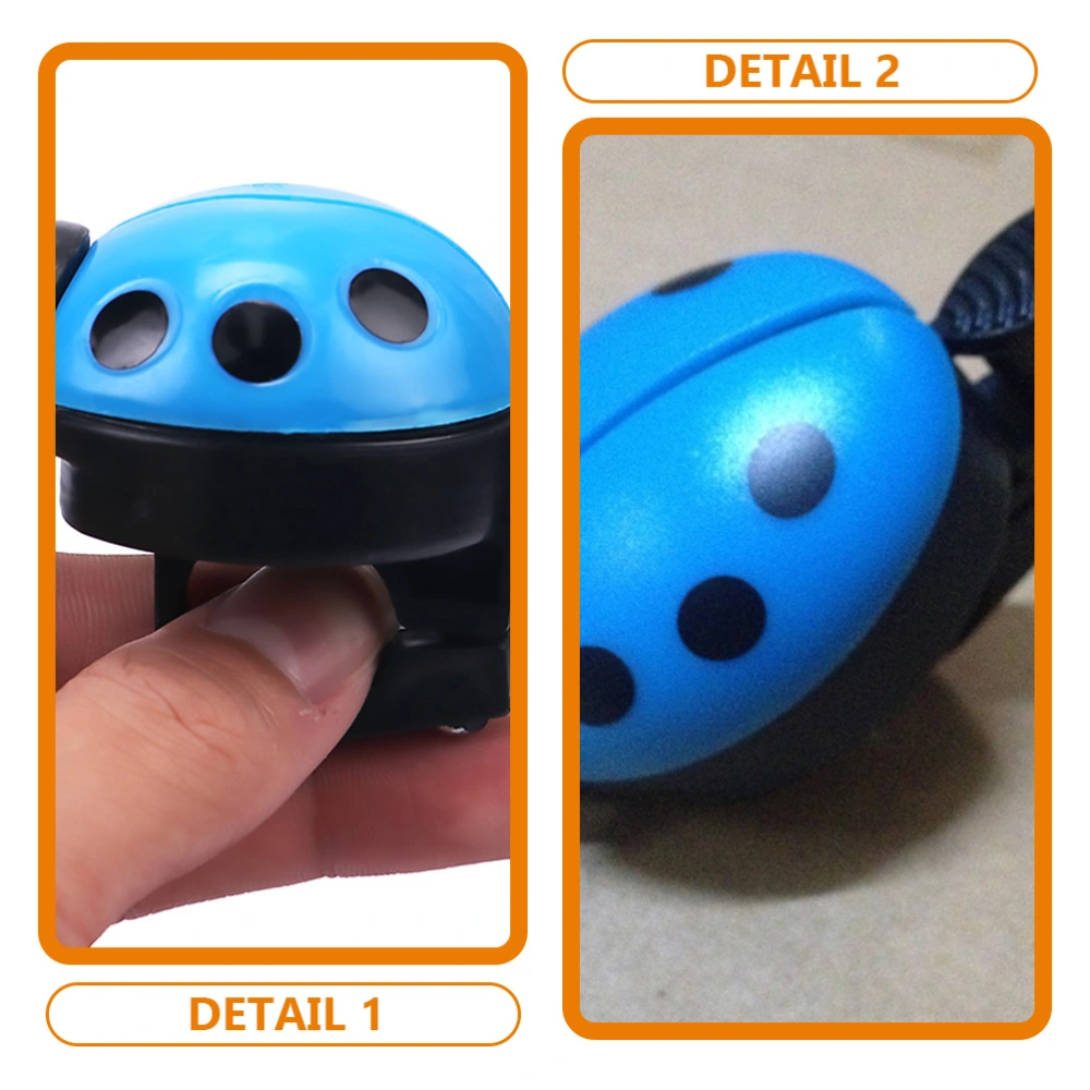 2pcs Plastic Ladybug Appearance Brass Bell Bike Bell Ladybug Bike Bells Bike Accessories