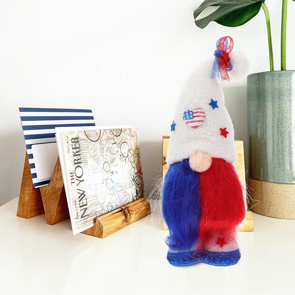 Independence Day Gnome Doll Faceless Gnome Doll Party Gnome Adornment Stuffed Gnome Doll