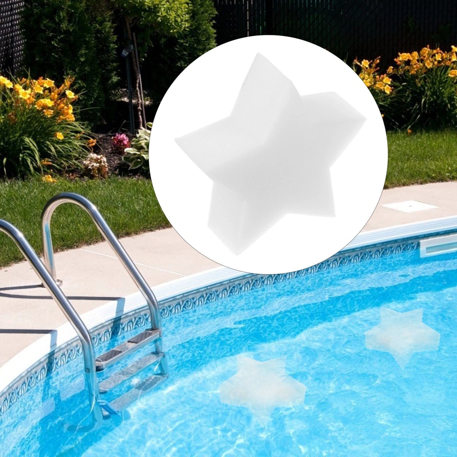 8Pcs Hot Tub Pool Oil Absorbing Sponge Oils Remover Floating Scum Sponges