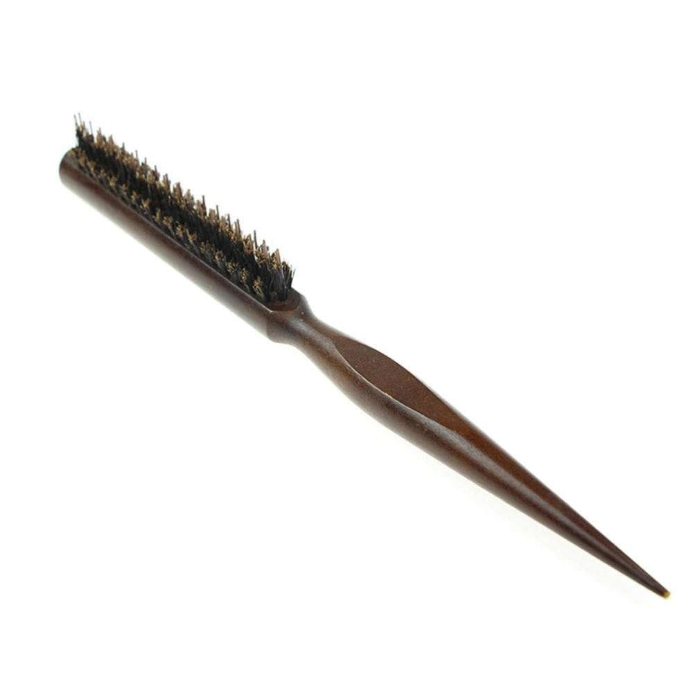 Eco Friendly Hair Brush Wooden Handle Comb Bristle Hairdressing Barber Tool for Home and Salon